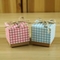 Check Patterns Chocolate Candy Paper Square Box 260gsm Wedding Favor Gift Box