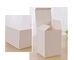 Hot Stamp Small White Shipping Boxes Craft Paper Jewelry Boxes ODM OEM