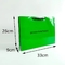 Gold Logo 26x9x33cm Avocado Green Apparel Paper Bag With Ribbon Handle