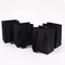 Waterproof Oilproof Clothing Paper Bags Supermarket Black Paper Shopping Bags