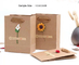 ISO 15x8x20cm Screen Printing Present Paper Bags With Flower