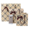OEM ODM Tea Striped Khaki Kraft Paper Bags For Clothing Store
