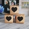 Laser Cut Heart Wedding Paper Box 5x5x5cm Birthday Party Favor Boxes