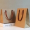 Foldable Stand Up Ribbon Closure Kraft Paper Bags Paper Bag Packaging For Clothes