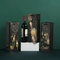 Custom Print Wine Bottle Paper Bags Gold Stamping Corrugated Cardboard Boxes