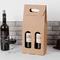10cm*35cm*10cm Wine Bottle Paper Bags Biodegradable 2 Bottle Wine Gift Bag