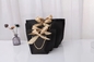 Stamping Logo Light Green Cosmetic Shopping Bag Bow Tie Ribbon White Gift Bag