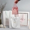 Apparel Smoky Printed Paper Shopping Bags C2S Artpaper Ribbon Handle Gift Bags