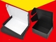 Custom Eco Friendly  Corrugated Paper Box Black Cardboard Shipping Box