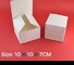 Customized Small Plain Recycled Paper Gift Box White 10x10x7 Cake Box