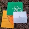 OEM Logo Green Cosmetic Paper Bags